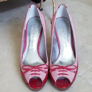 Retro peep toes shoes